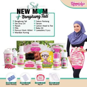 Set New Mom Bengkung tali berzip (free size)