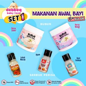 SET 1 : SET MAKANAN AWAL BAYI 6M+