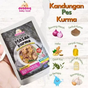 Pes Masakan Bayi Masak Kurma