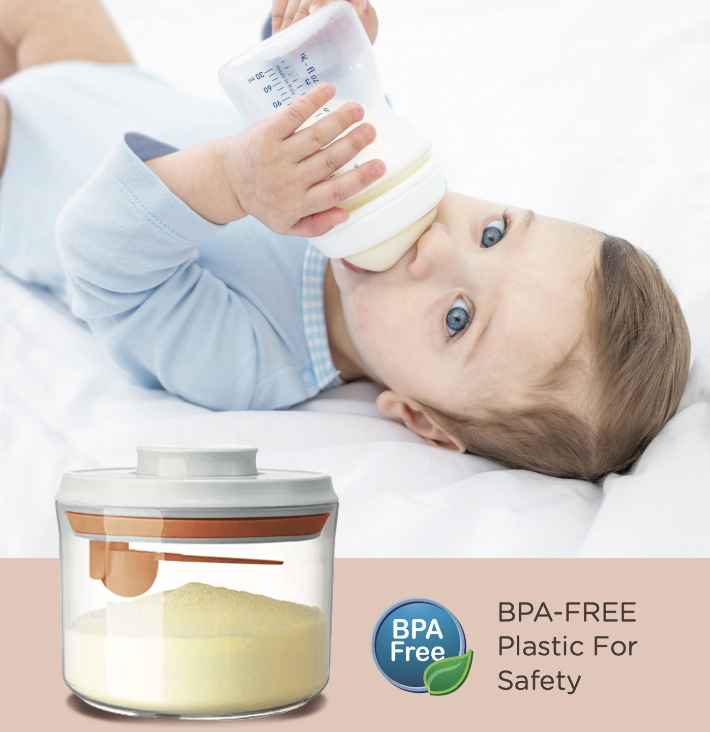 Autumnz - One-Push Airtight Food Storage Container 800ml/350g (Round With Spoon) - Image 4