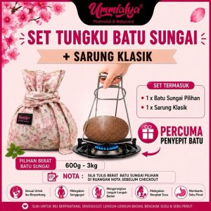 Set batu sungai + sarung klasik